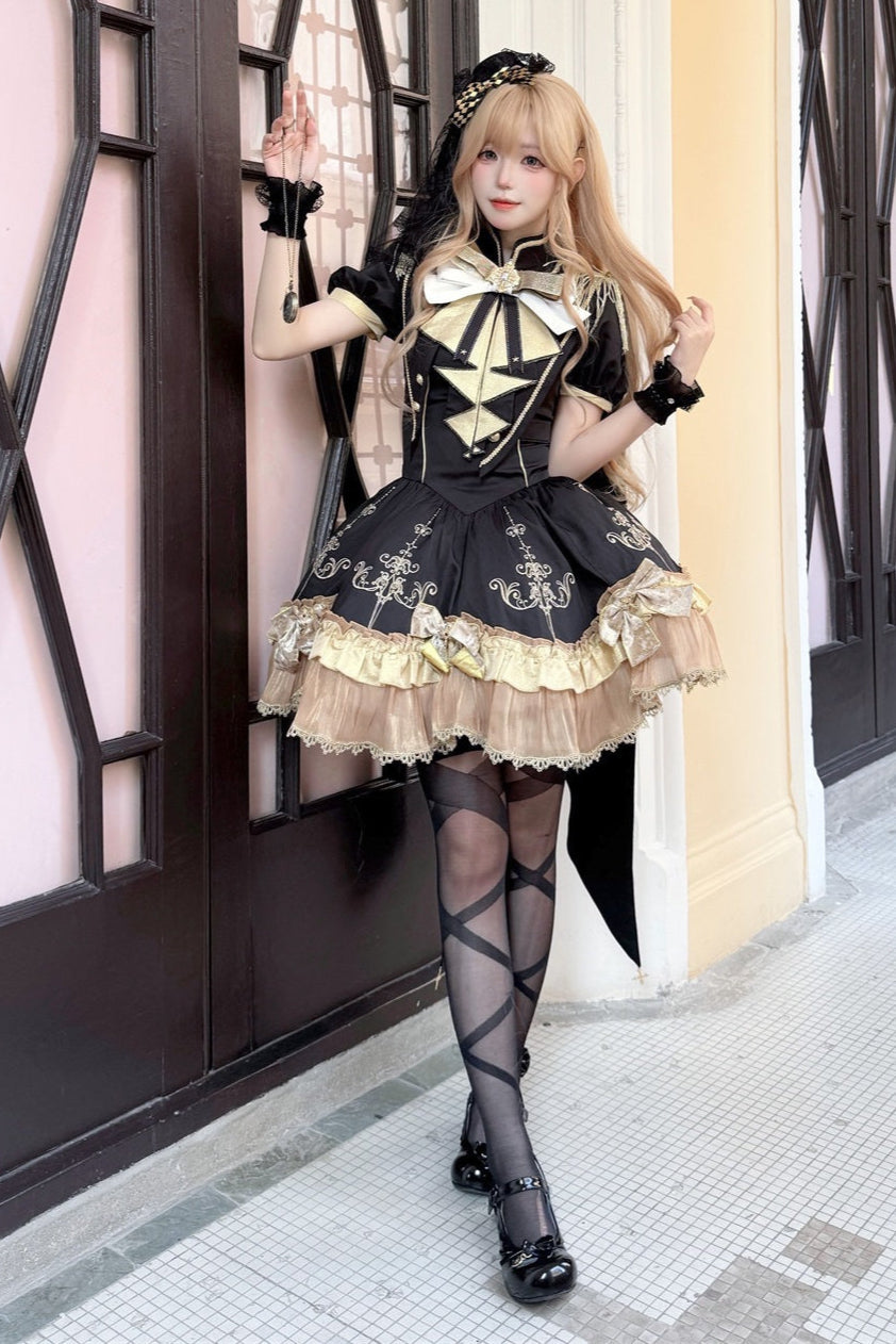 Dress + Cute Dark Shawl Lolita