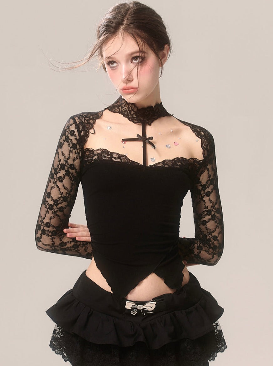 Open Tops Neck Lace Halter
