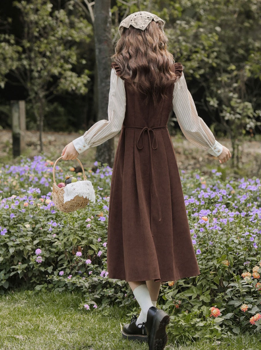 Style College Piece Suspender Shirt Two Dress American