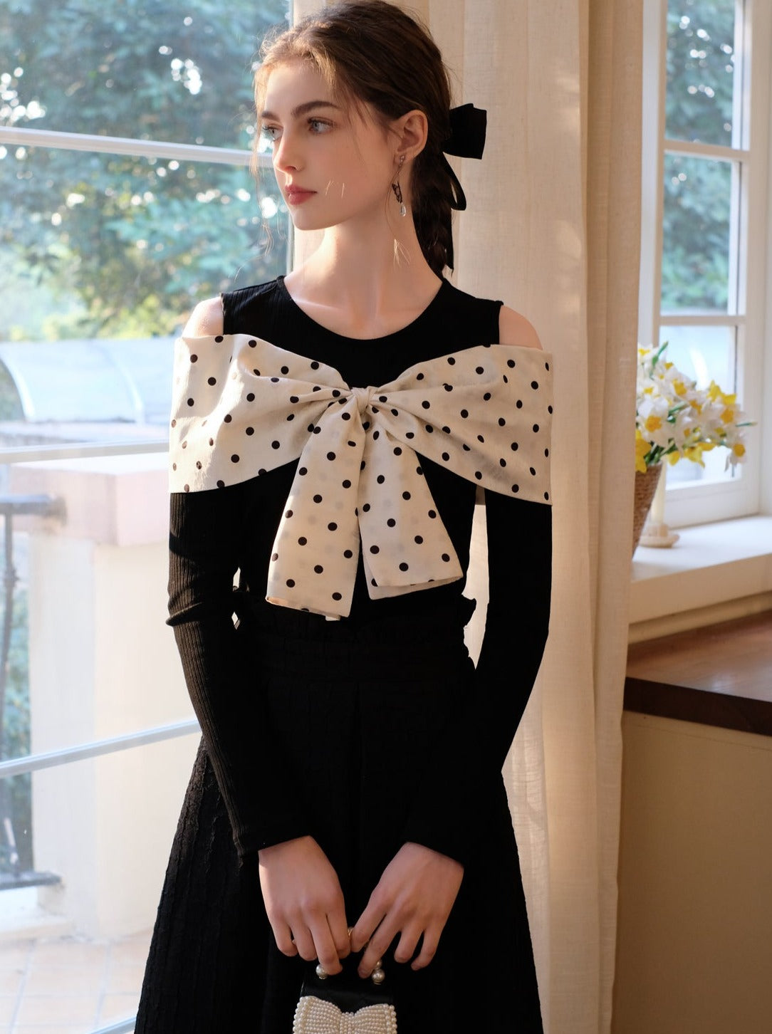 Long Skirt Brown Bob Top Dot Queen + Sugar