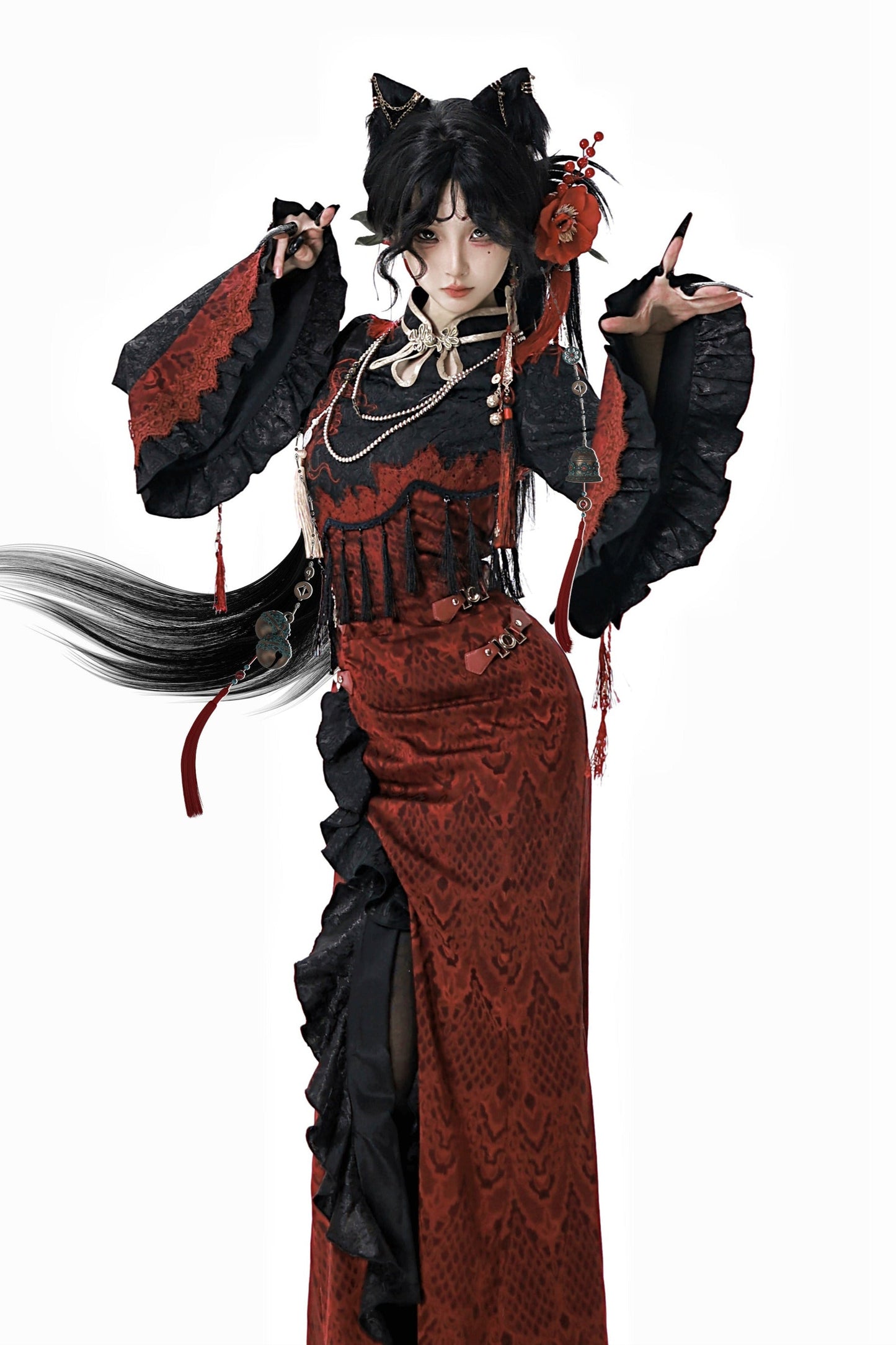 New Style Pre-order Spirit product China Jacket Snake Cape