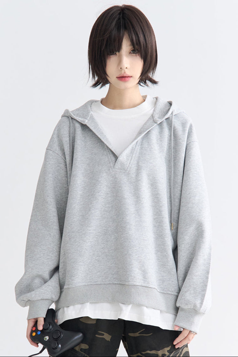 ユニセックスカジュアルパーカースタイル