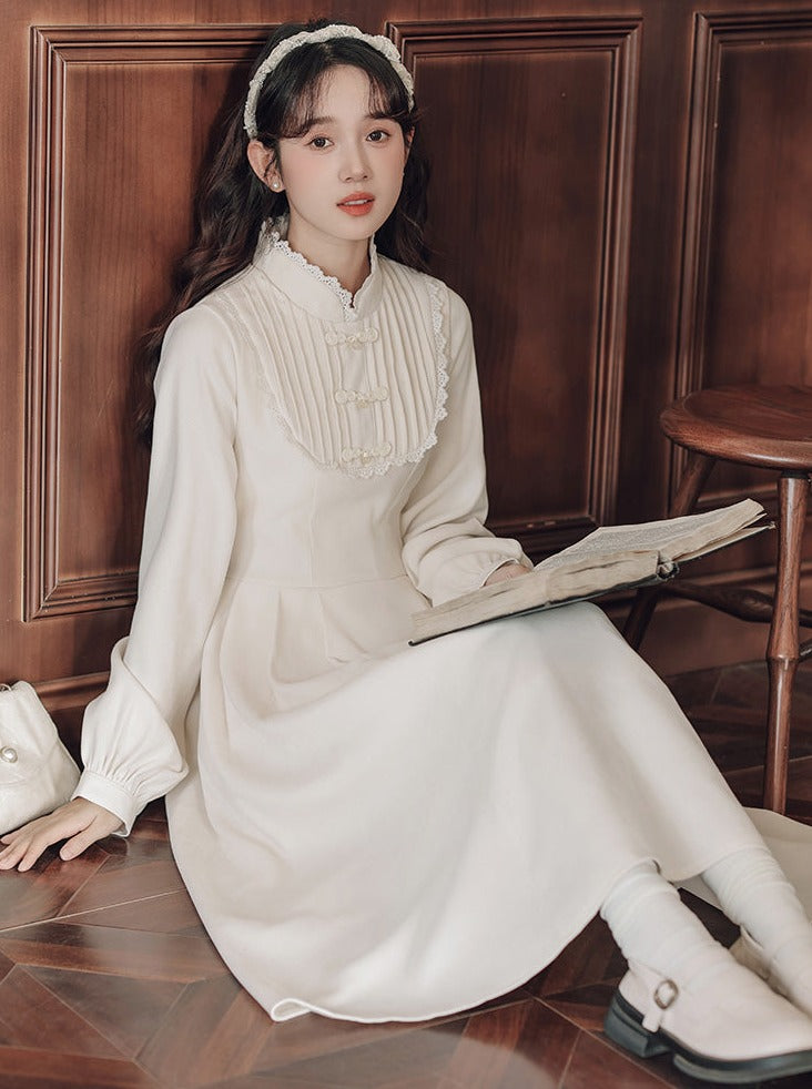 Doll Long Collar Stand Chinese Dress
