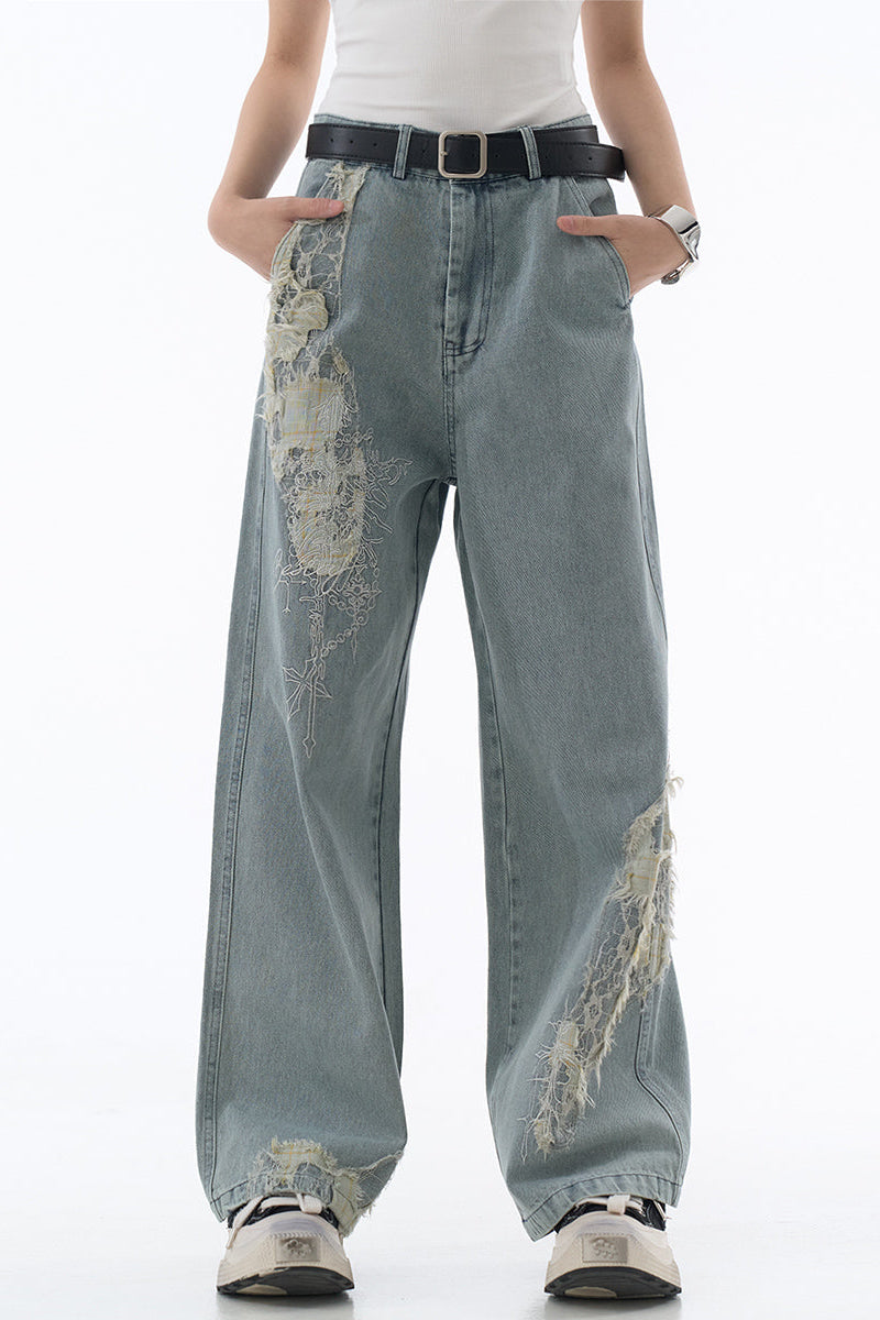 jeans style loose racer Casual