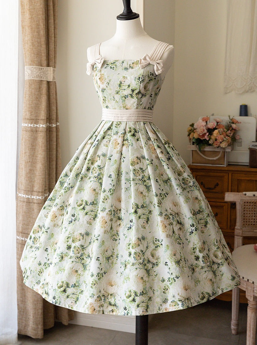 Lolita Flower Dress Retro