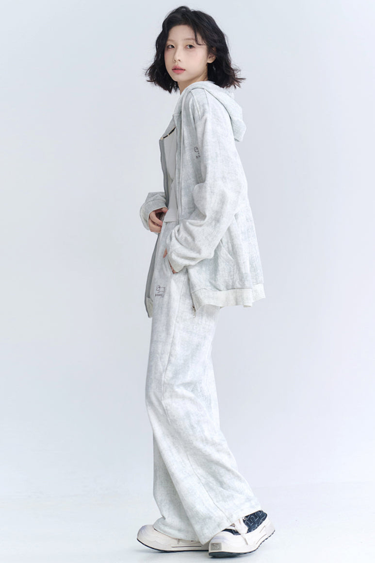 Cardigan Fit Relaxed Hoodie Setup