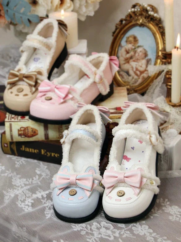 Niedrige Absätze Fluffy Bear Lolita Original