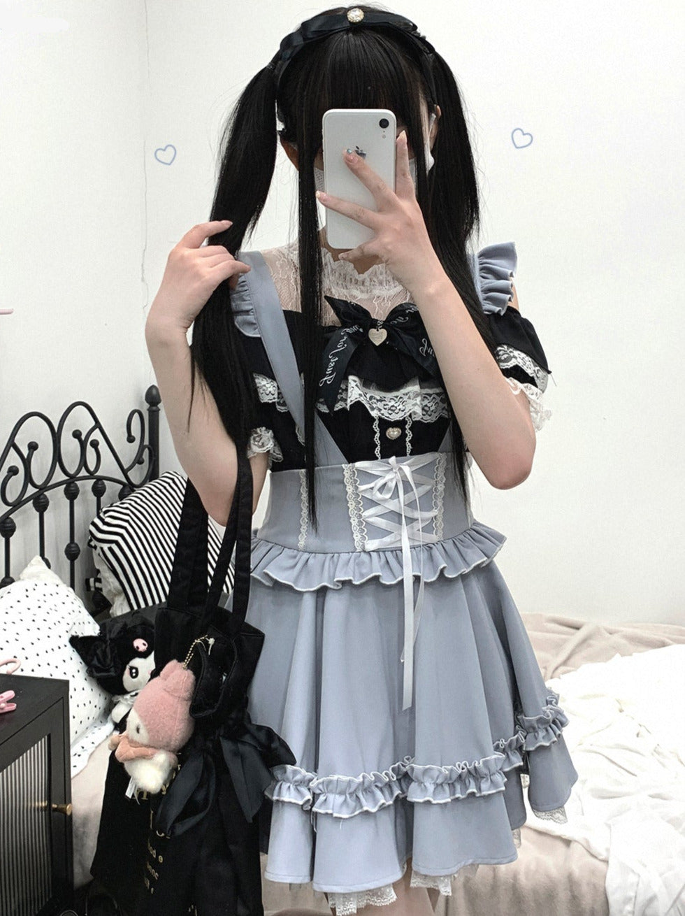 Flir Whauller Design ウエストレース アプリボン パフスカート