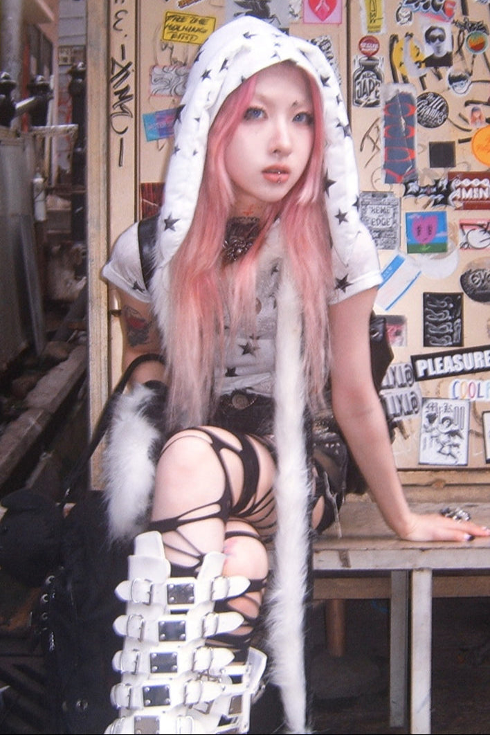 Ear Spicy Star Girl Tops Bunny