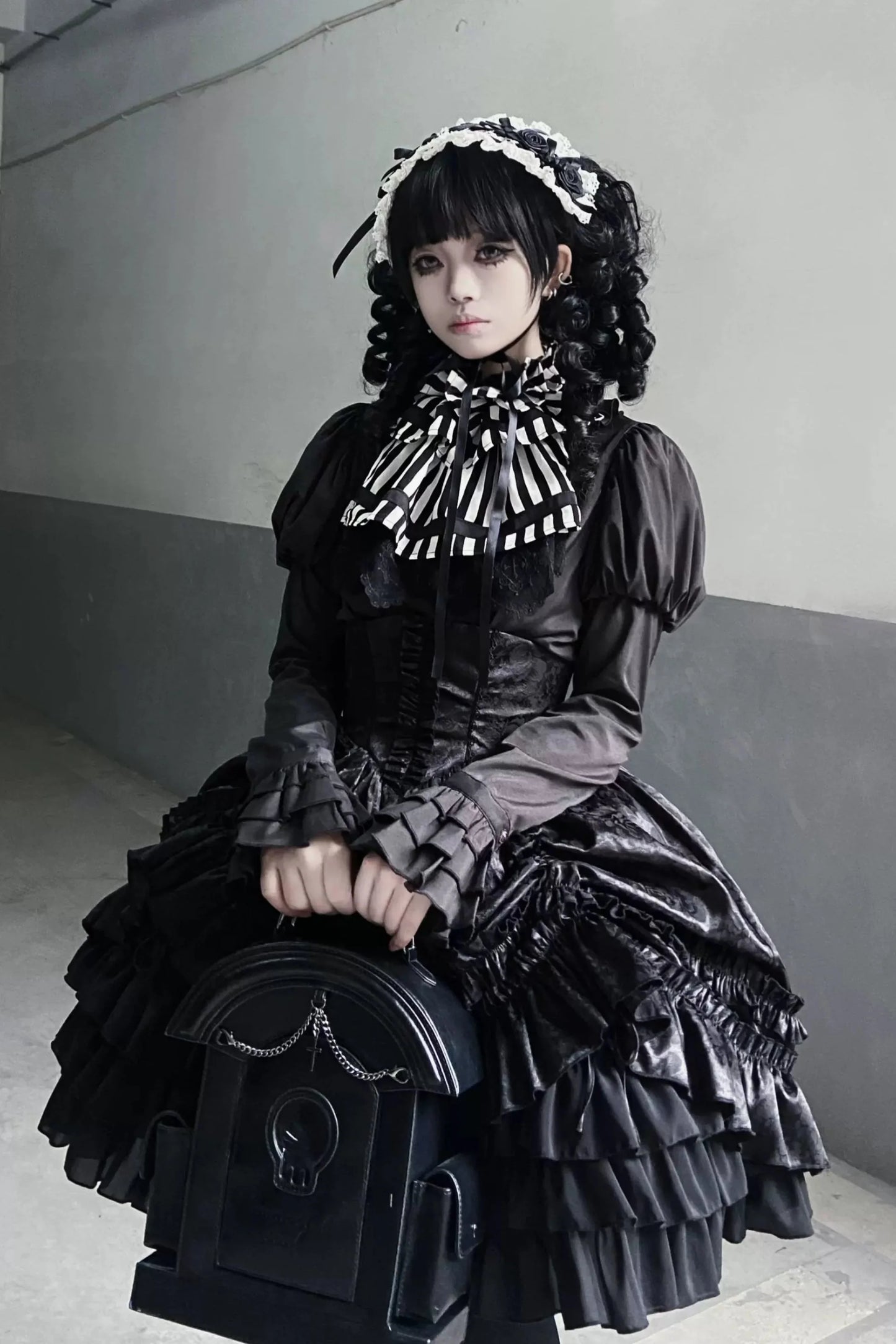 Gothic Frilled Lolita Skirt
