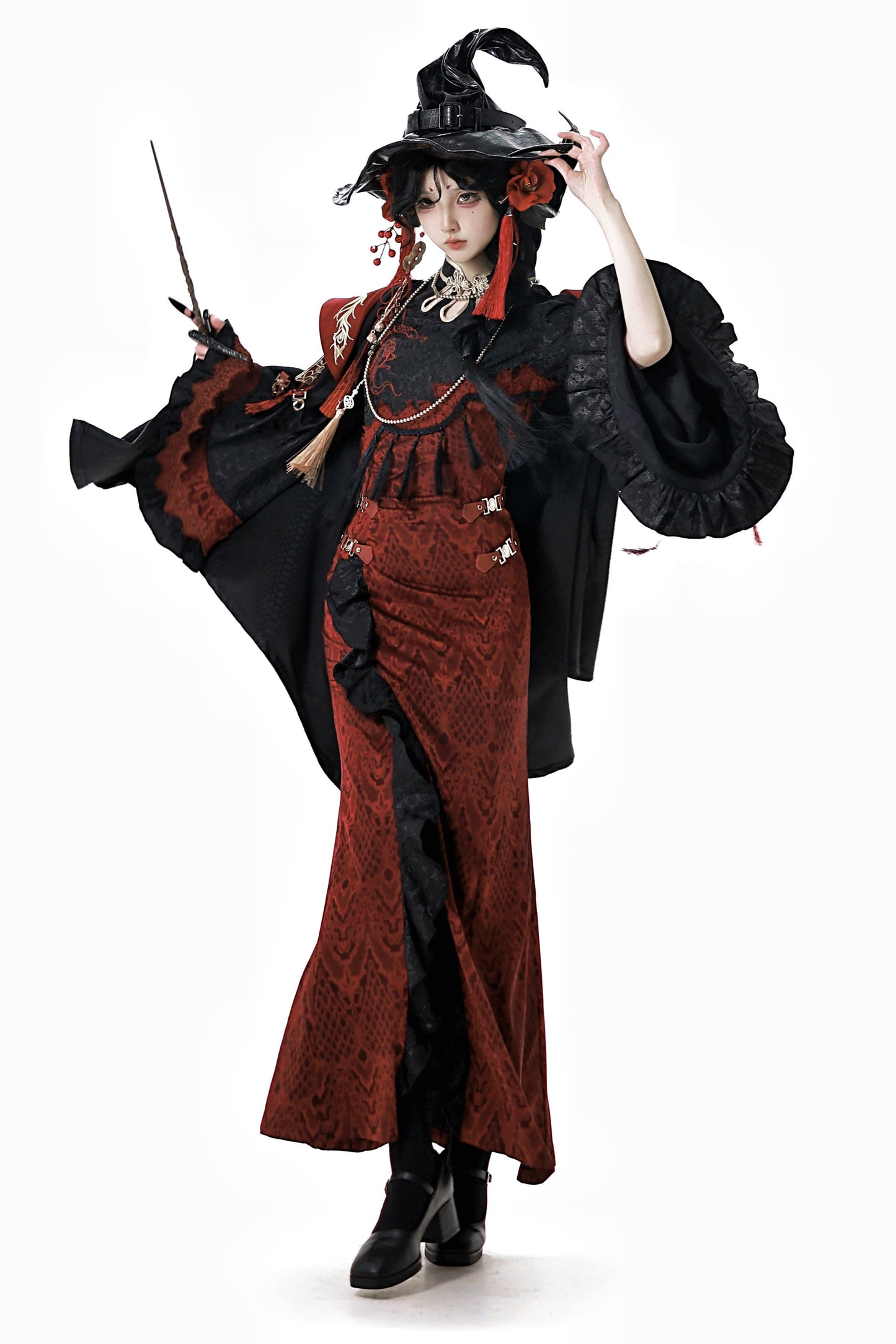 New Style Pre-order Spirit product China Jacket Snake Cape