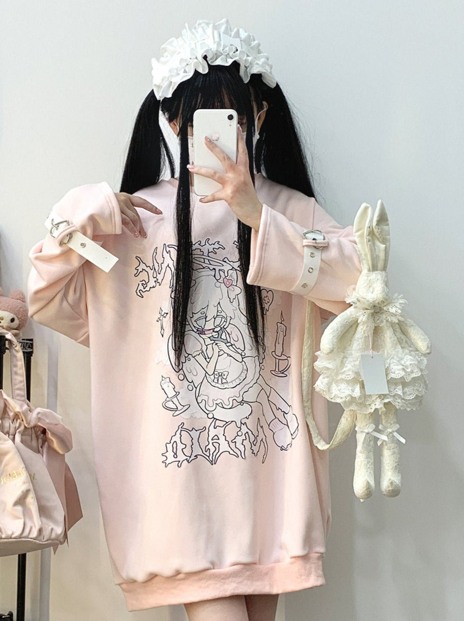 Mine Strap Print Velvet Long Trainer