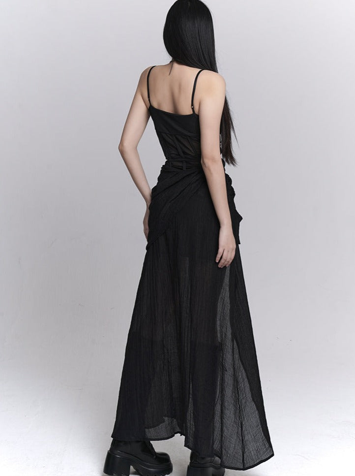 Ghost Dress Little Girl Black Party