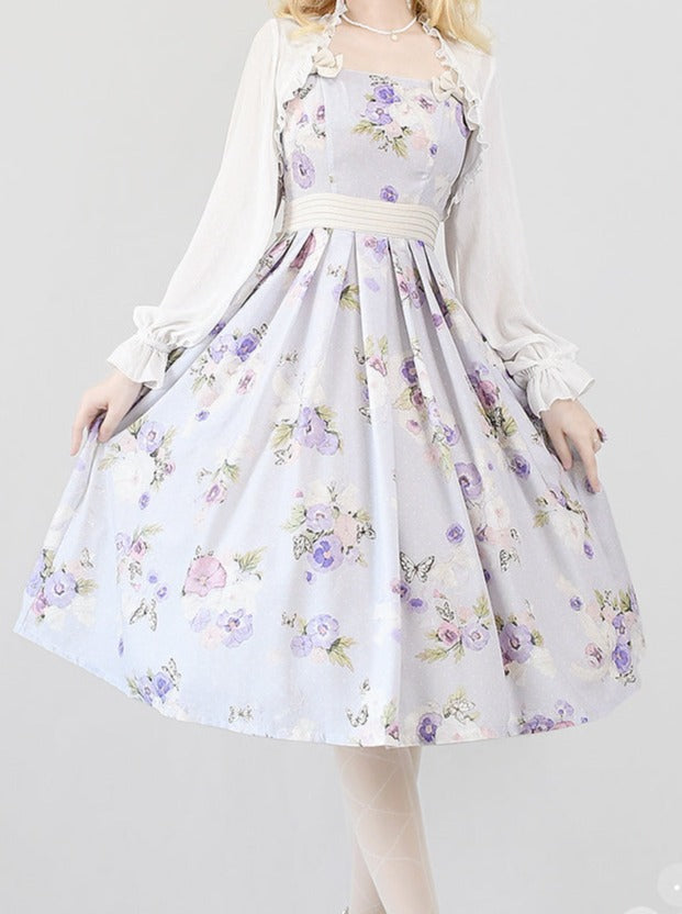 Lolita Flower Dress Retro