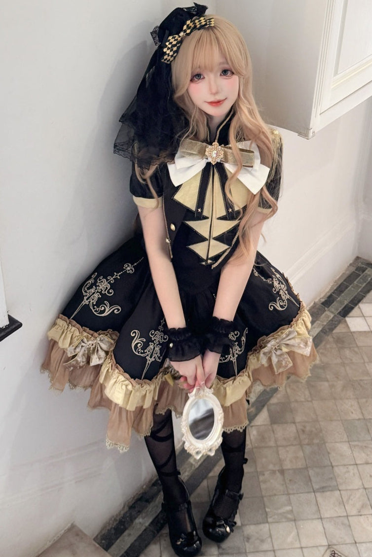 Dress + Cute Dark Shawl Lolita