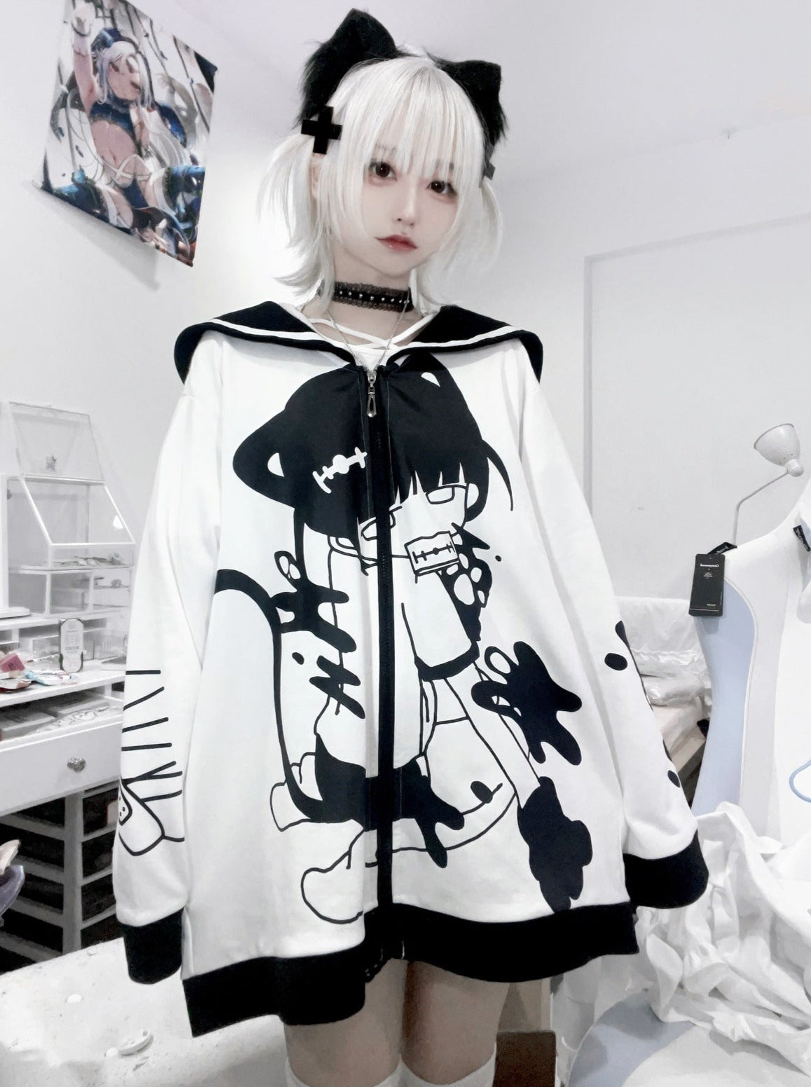 Sous-culture en tête Mine Cat Sailor