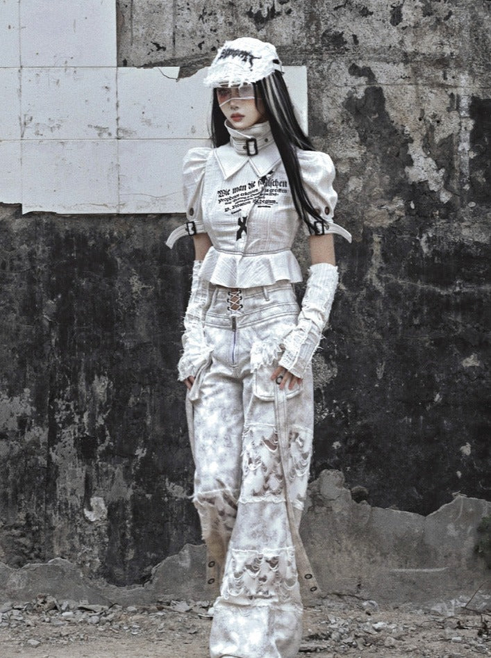 Tops Subculture High Punk Color