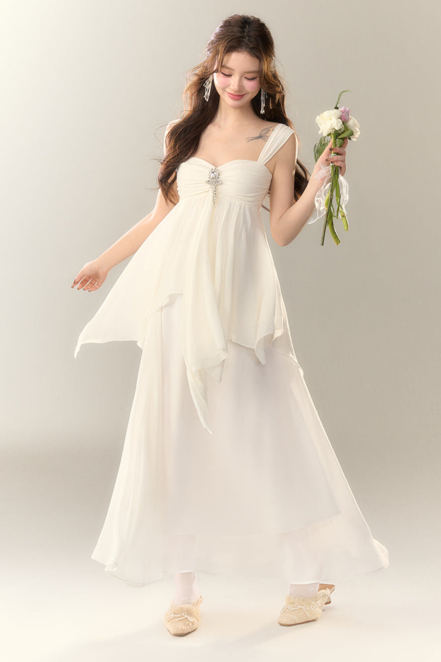 New Irregular Dress Coast Rhinestone Floating