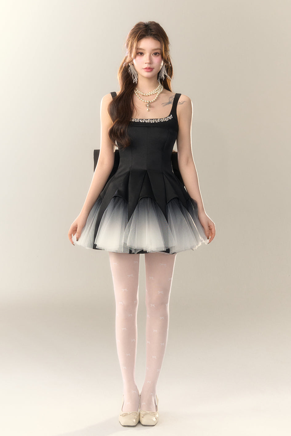 Dance Swan Gradient Princess Dress