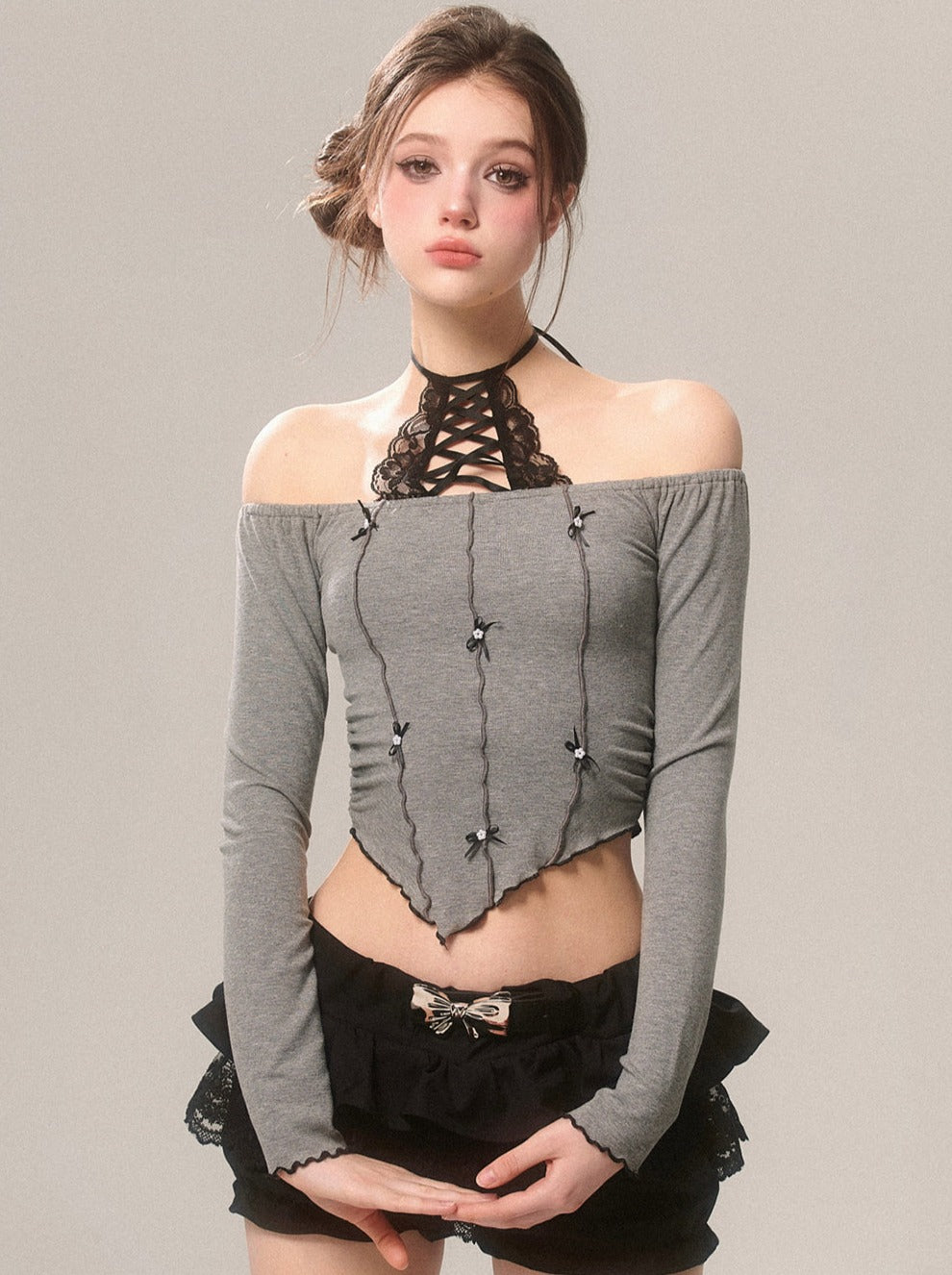 Top Ribbon Sweet Little Asymmetrical