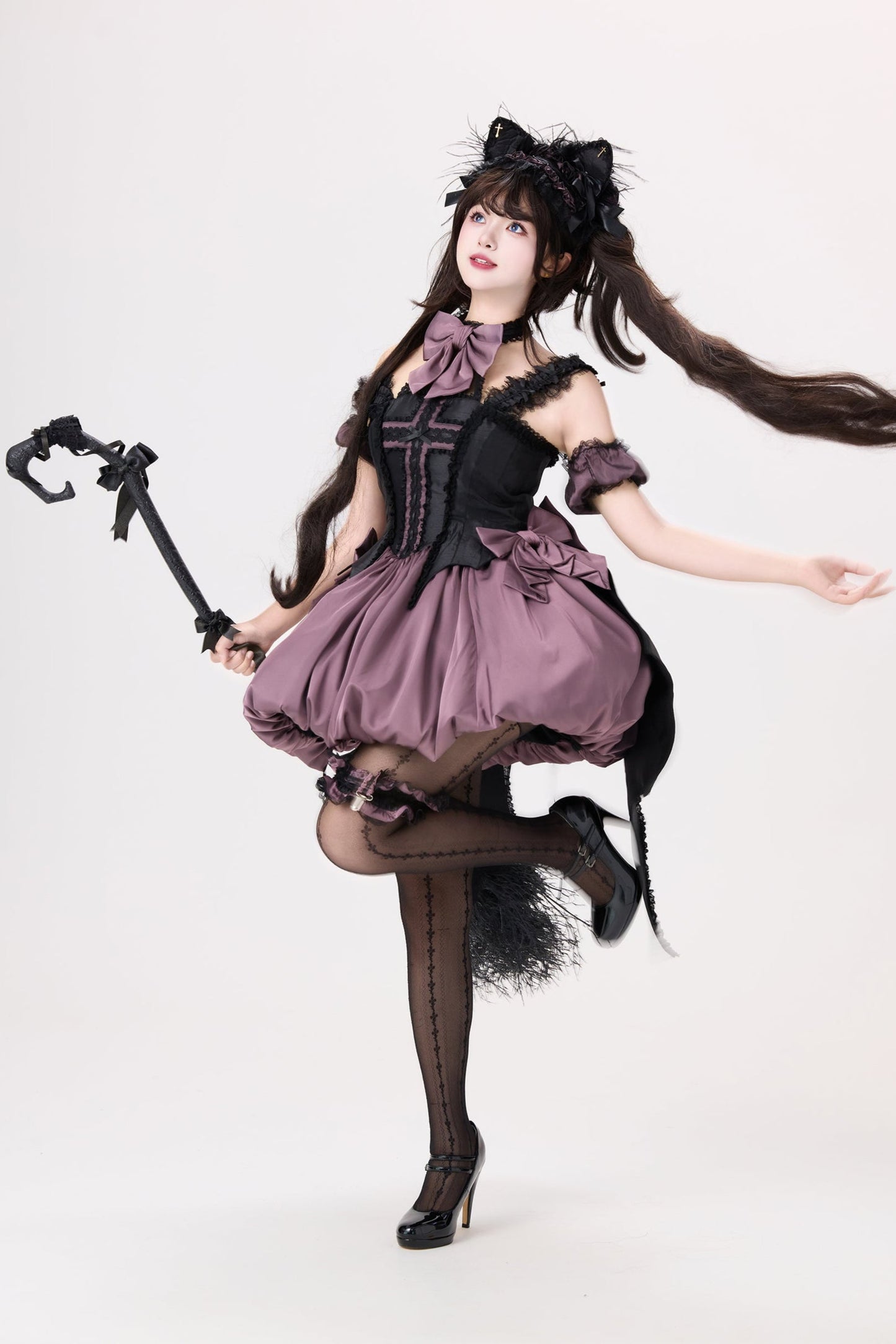 Cute Witch Little Dress Lolita Dark Cat Magical