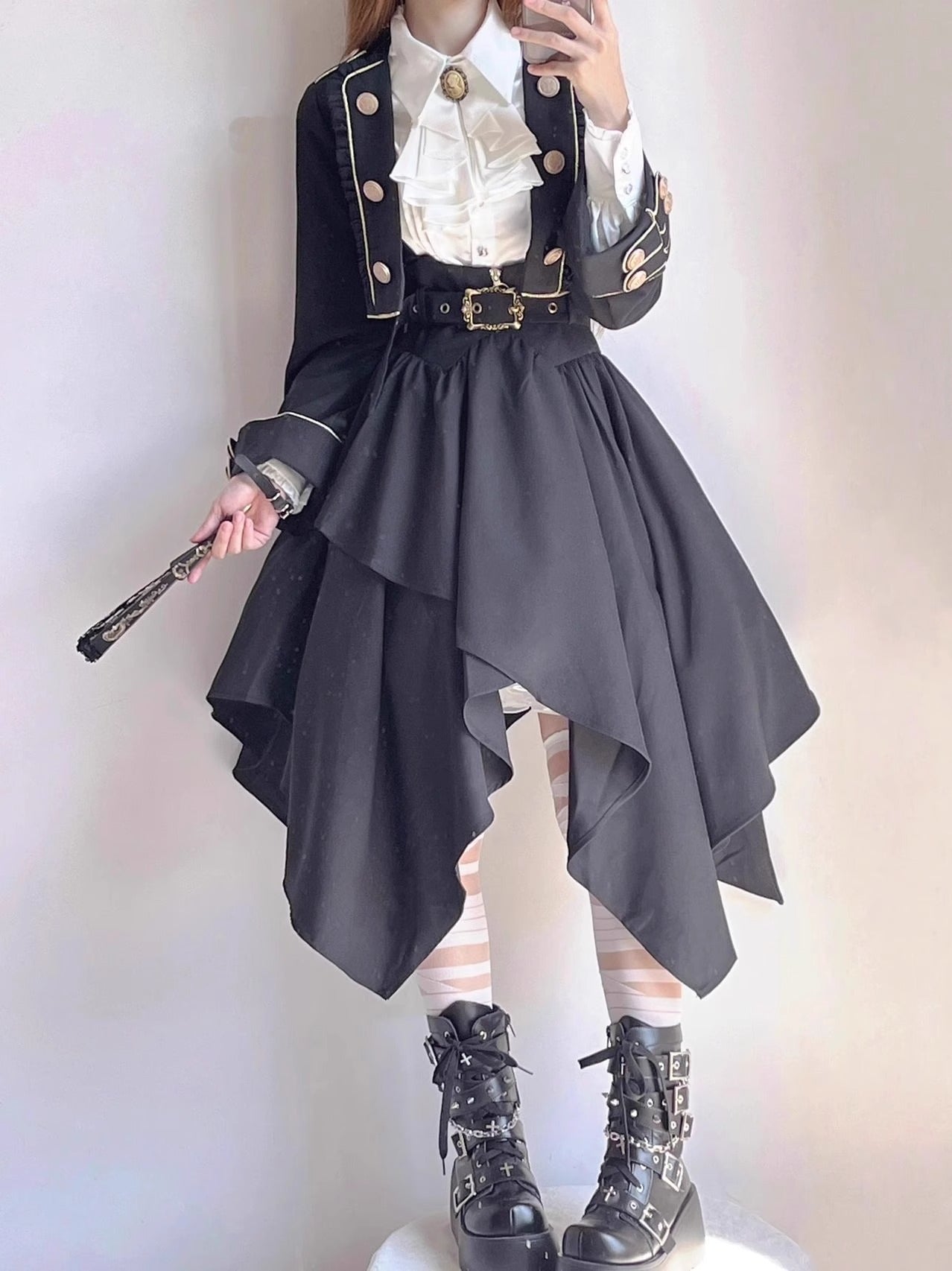 Dark Gothic Lolly Ta Suit Peppi Lolly Ta Court Suspender Dress