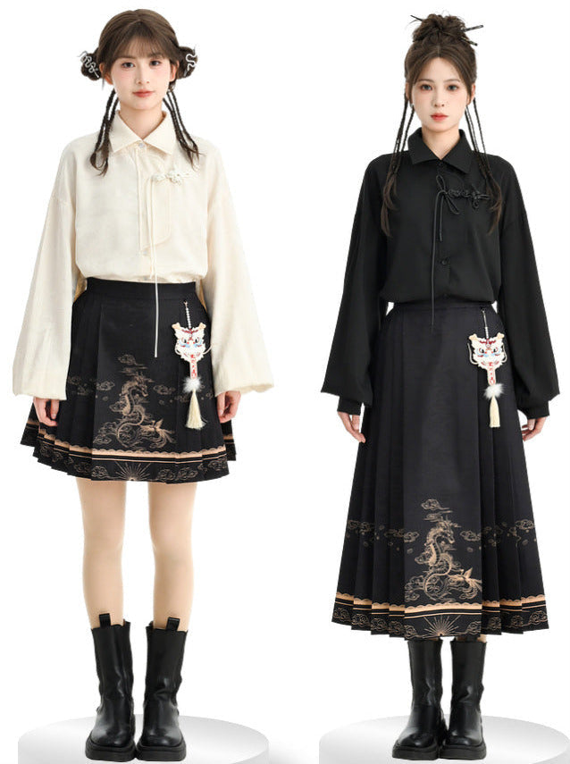 China Sleeve Solid Volume Shirt Collar