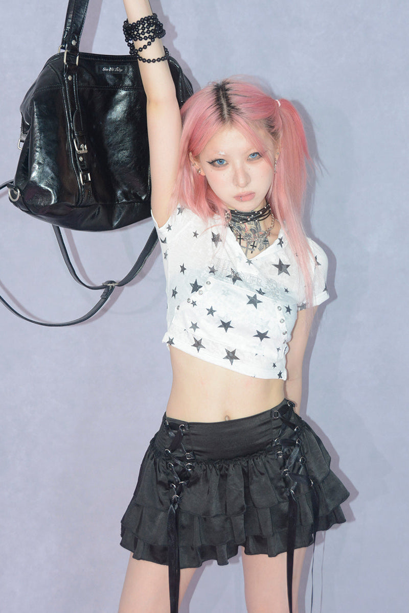 Ear Spicy Star Girl Tops Bunny