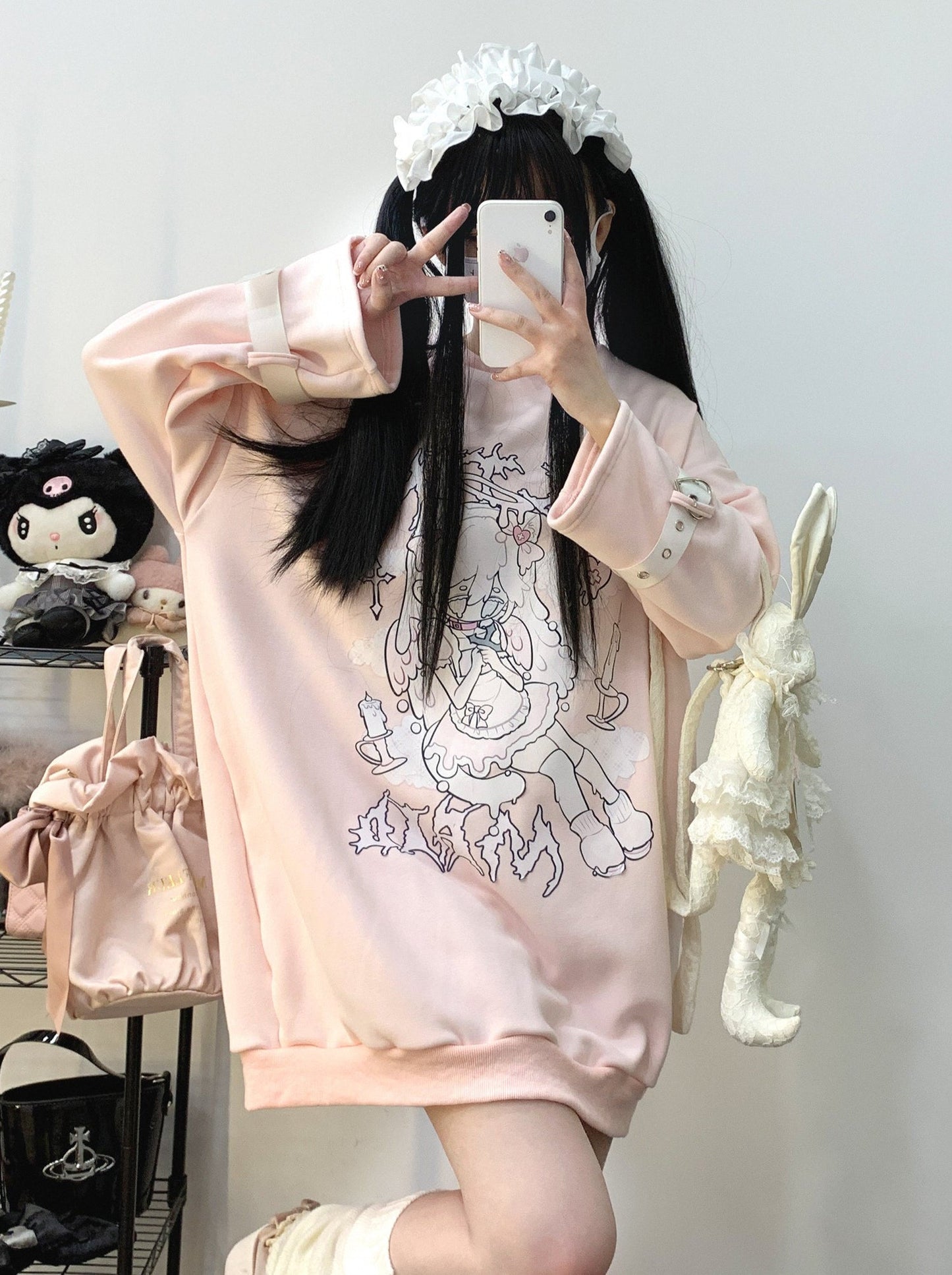 Mine Strap Print Velvet Long Trainer