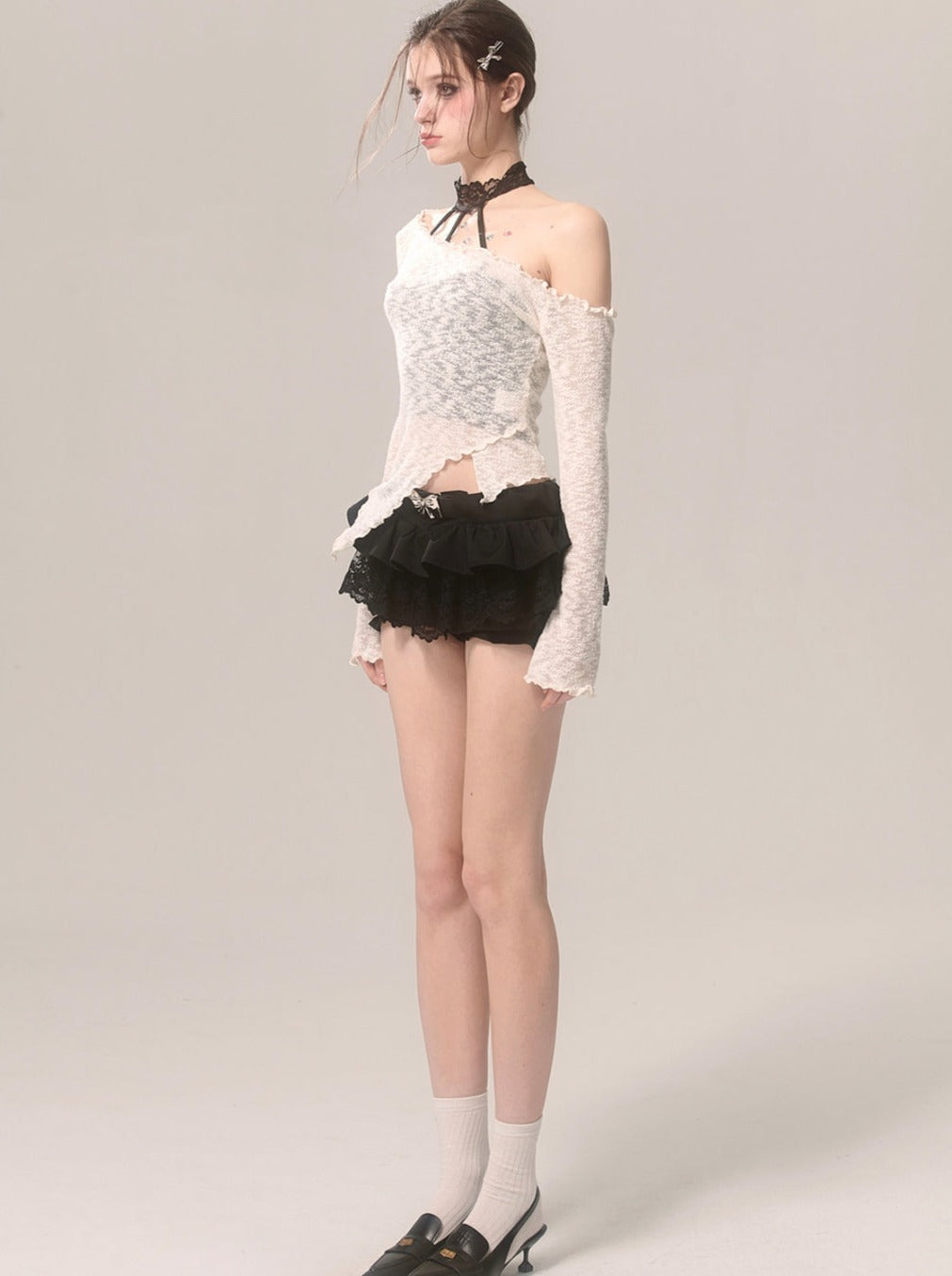 Lace Innerwear Top Halter-neck