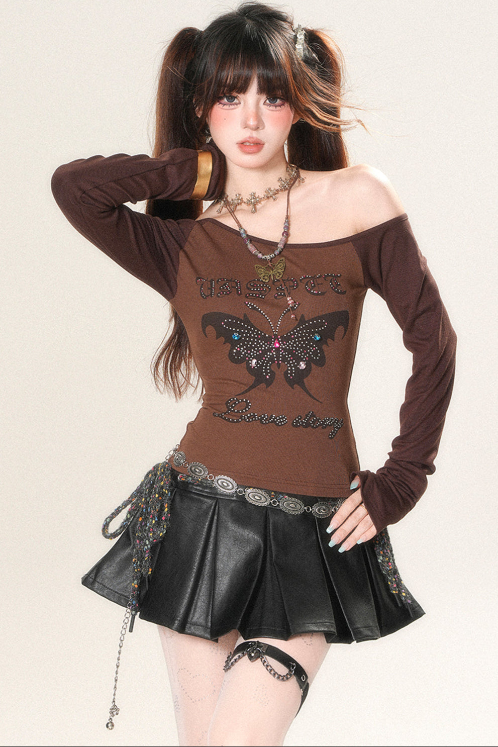 Shoulder Western Sexy Top Slouchy One