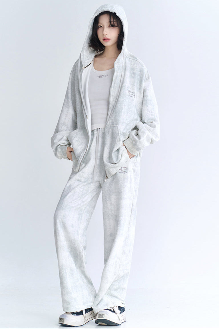 Cardigan Fit Relaxed Hoodie Setup