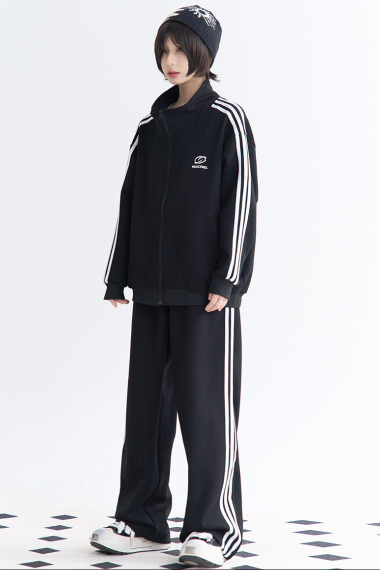 Museum Style Pants and Setup Zip Jacket