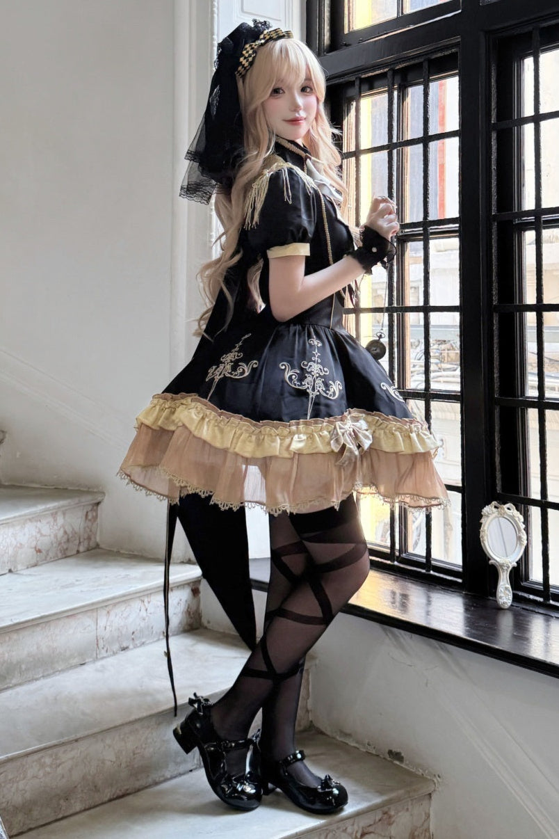 Dress + Cute Dark Shawl Lolita