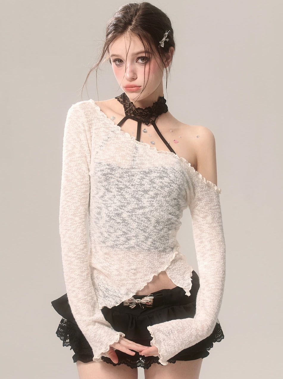 Lace Innerwear Top Halter-neck
