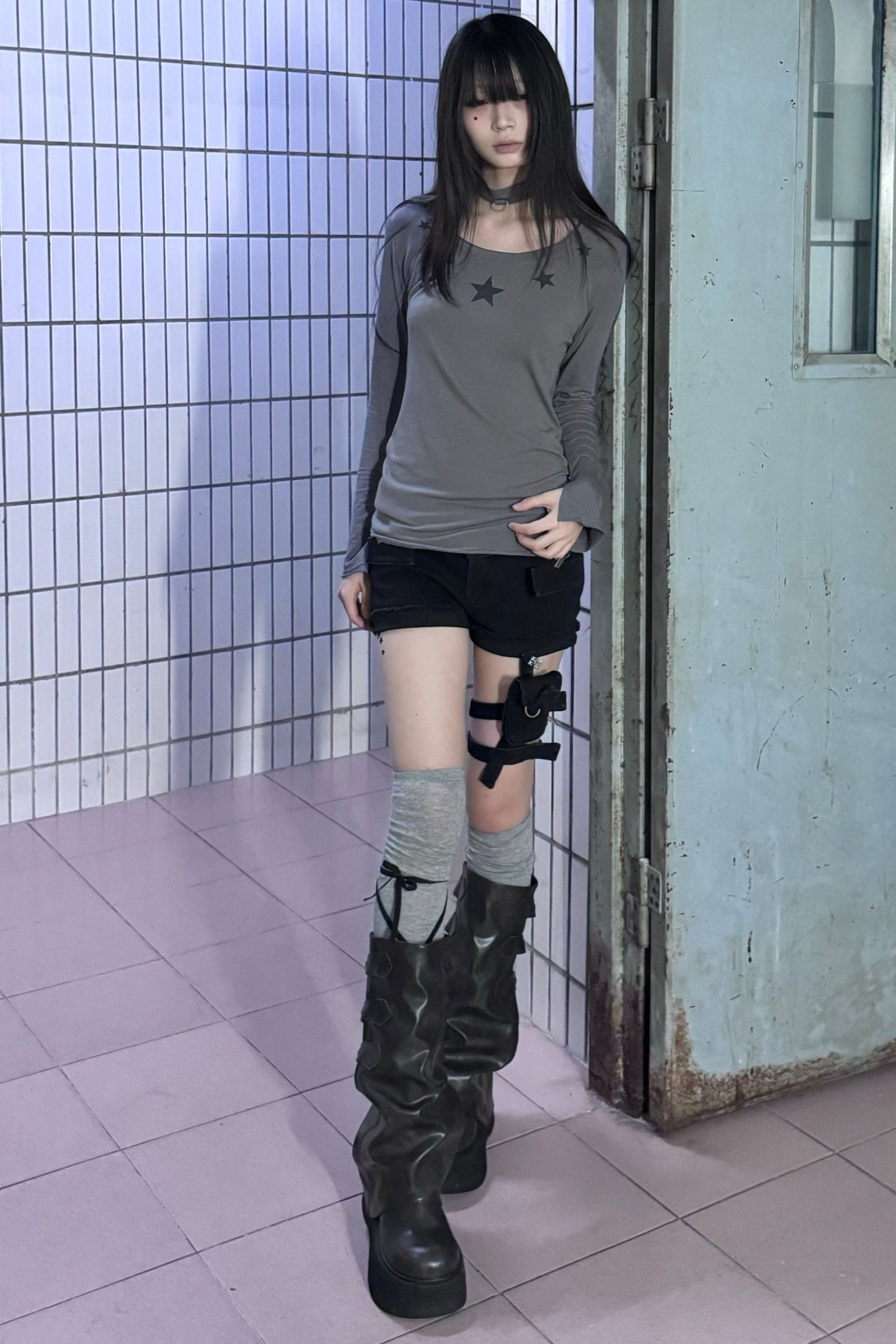 T Long Top Breaker Sun + Shield Suspender