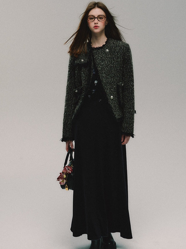 Veste Grand Or Ton Tweed Petit Fre