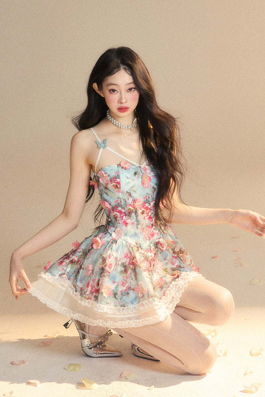 Camisole Floral product Princess Dress Painting Pre-order