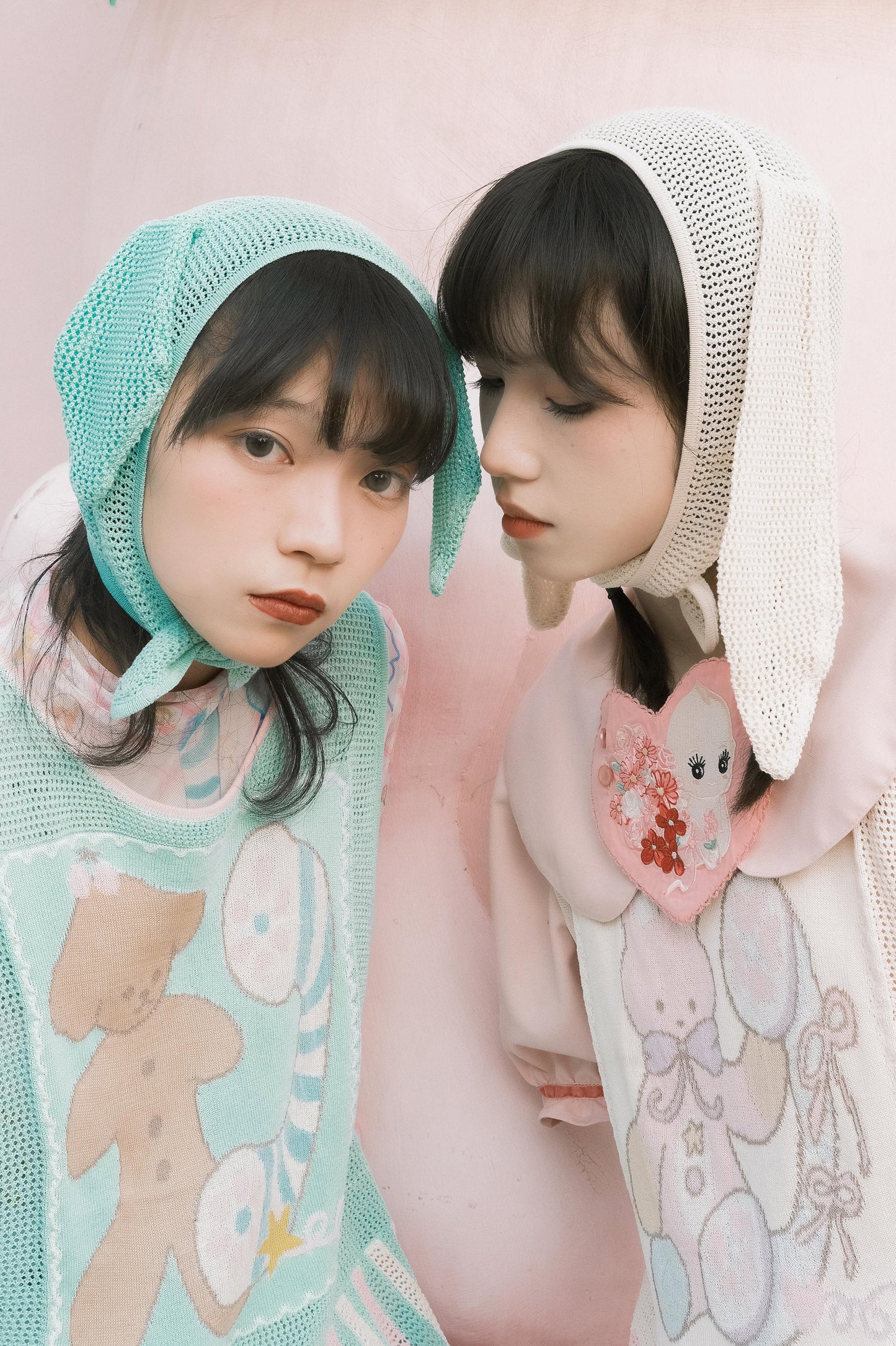 Subculture animal hat mesh vest +