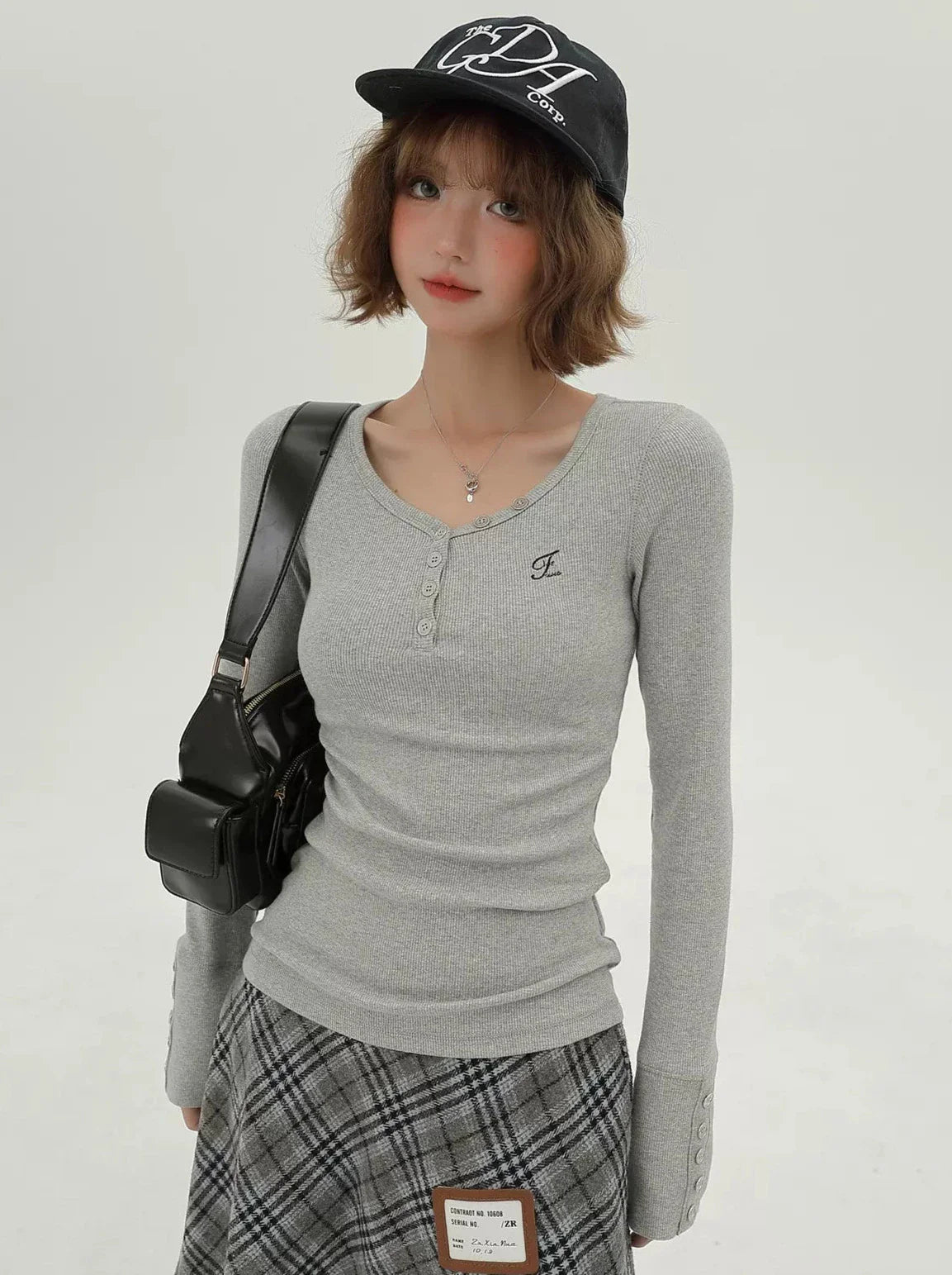 Vネック レトロT アメリカンロング