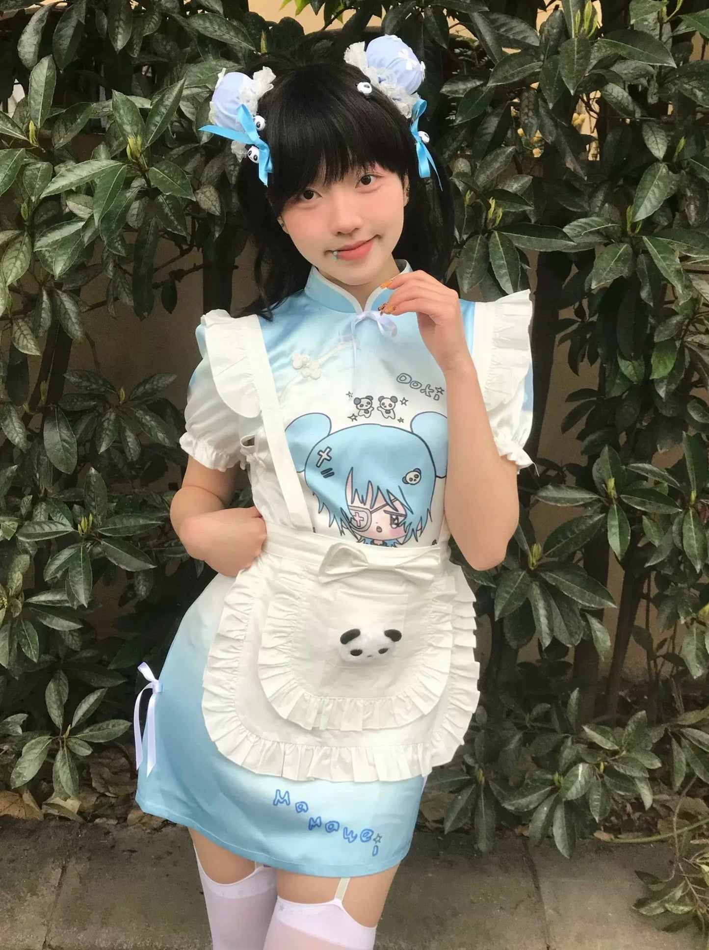 Subculture Apron Dress Blue Tight + Girl