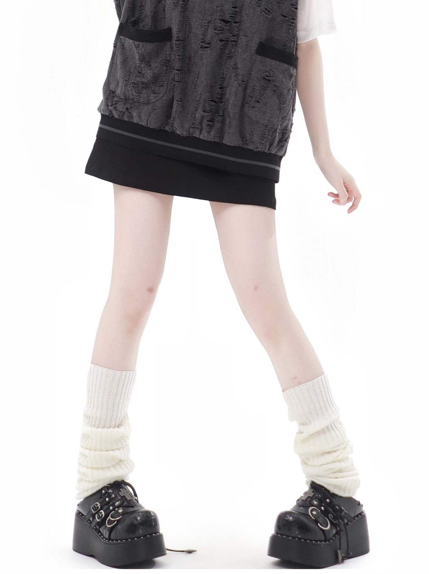 Costume chemise grise Princeton, gilet noir d'été universitaire