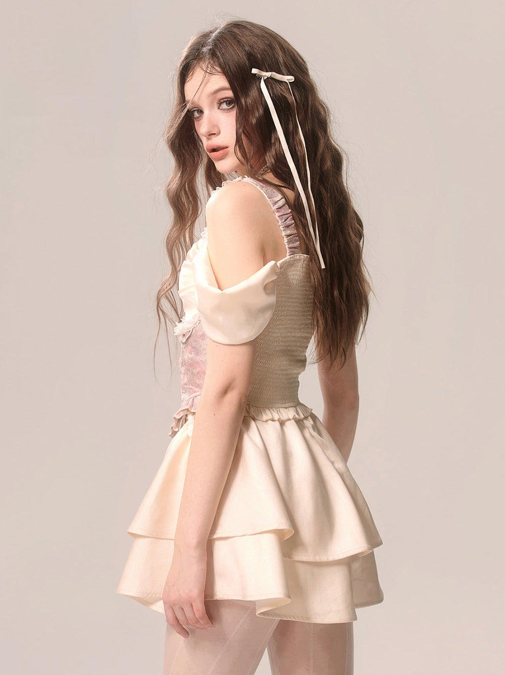 Suspender Skirt Niche Cake Romantic Lace Top French