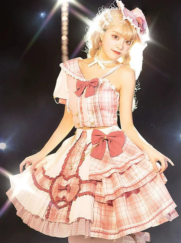 Idol Sniper Rosa Lolita-Anzug