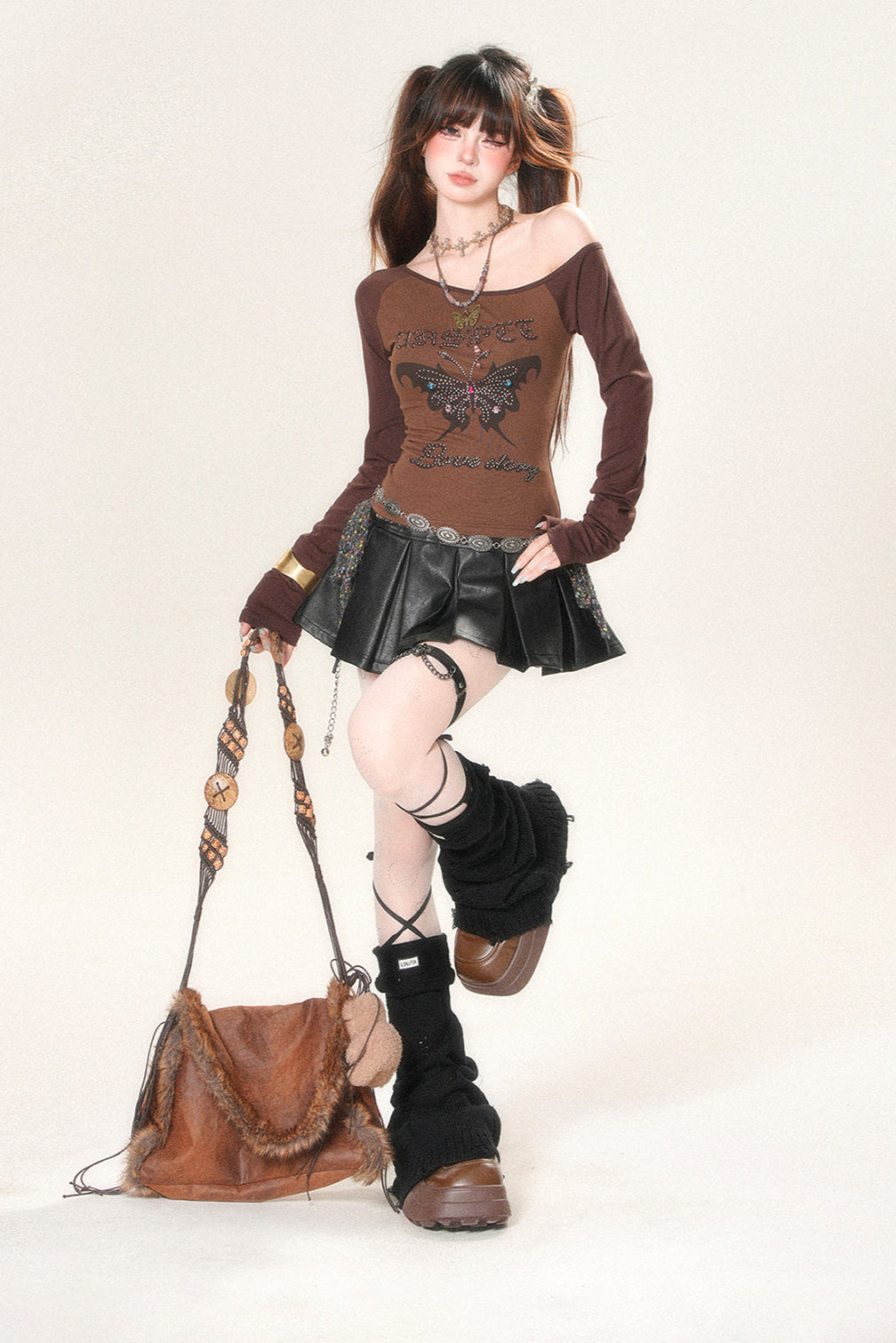 Shoulder Western Sexy Top Slouchy One