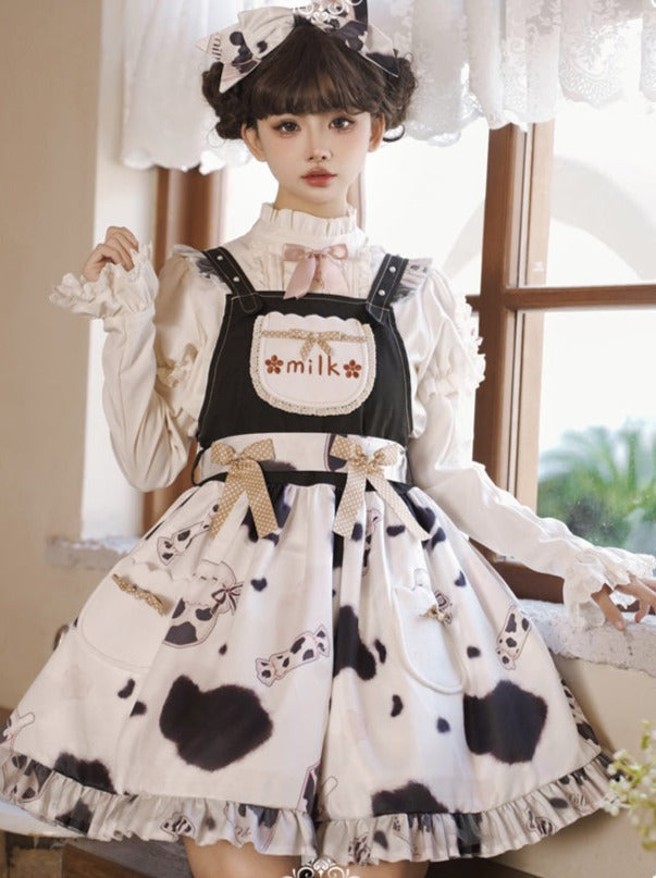 スカート ラブリー スイート ミルキー サスペンダー ロリータ