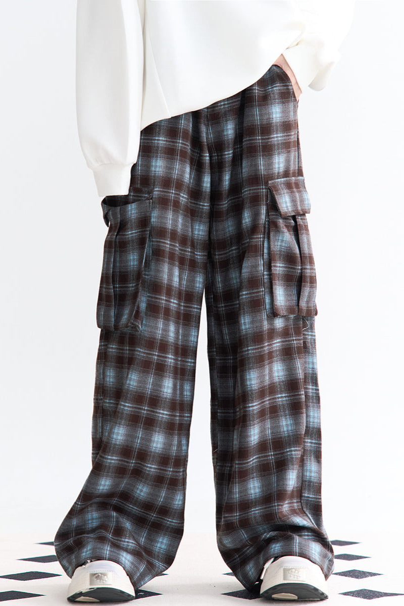 Pants Waist Check High Wide