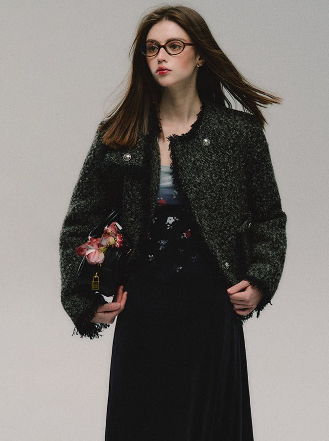 Veste Grand Or Ton Tweed Petit Fre