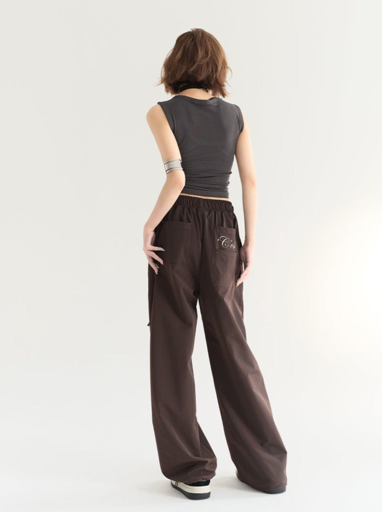 Letter Sleeveless Top Contrast Print