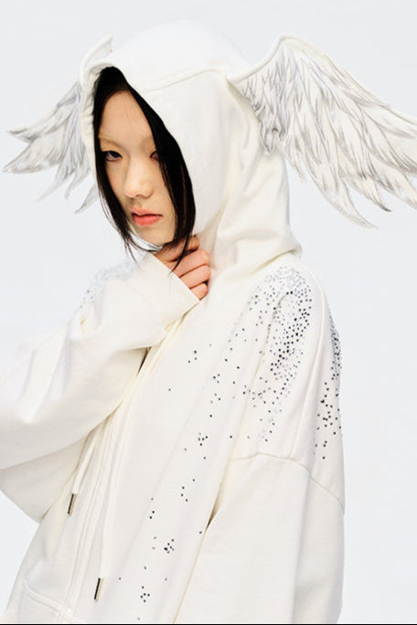 Angel Hoodie Starburst Sweatshirt